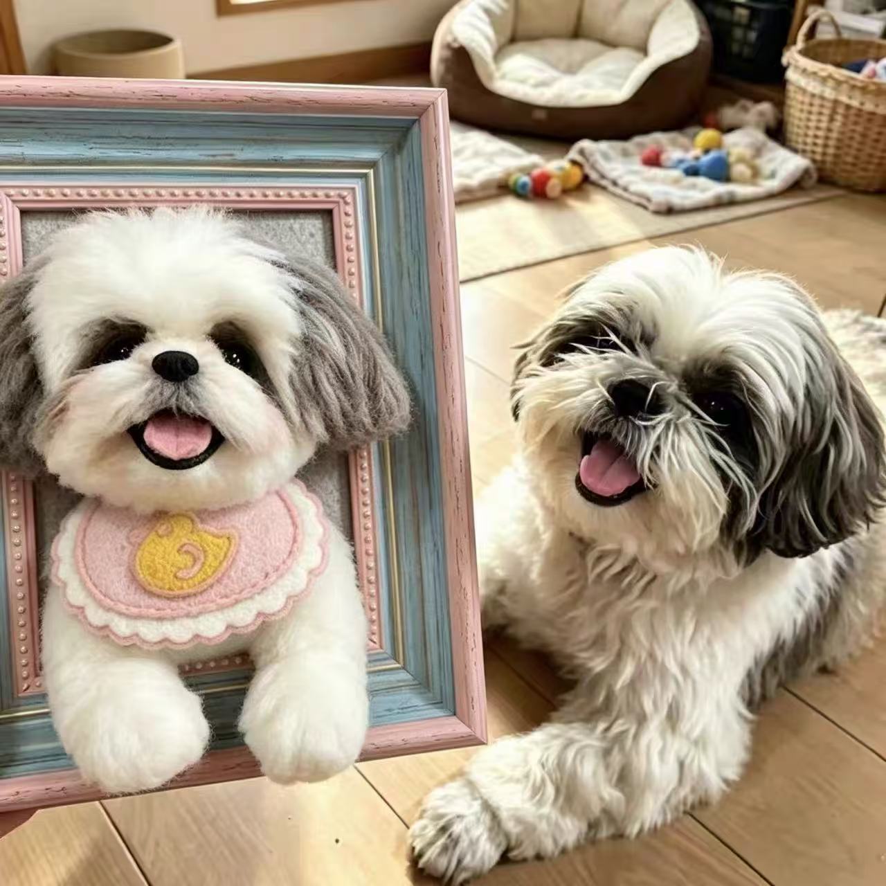 羊毛毡肖像